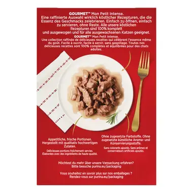 GOURMET™ MON PETIT Intense au Thon, saumon, truite 6x50g
