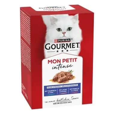 GOURMET™ MON PETIT Intense mit Thunfisch,mit Lachs, mit Forelle 6x50g