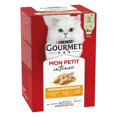 PURINA Gourmet Mon Petit Intense au Canard, au Poulet, à la Dinde