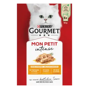 PURINA Gourmet Mon Petit Intense au Canard, au Poulet, à la Dinde