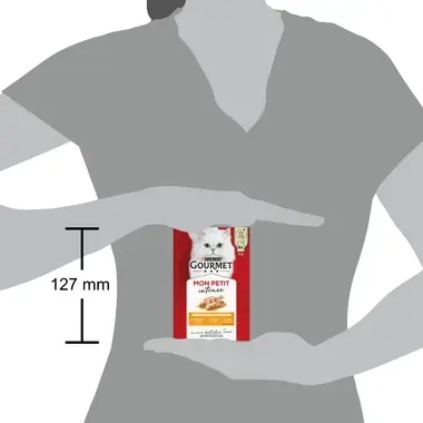 PURINA Gourmet Mon Petit Intense au Canard, au Poulet, à la Dinde