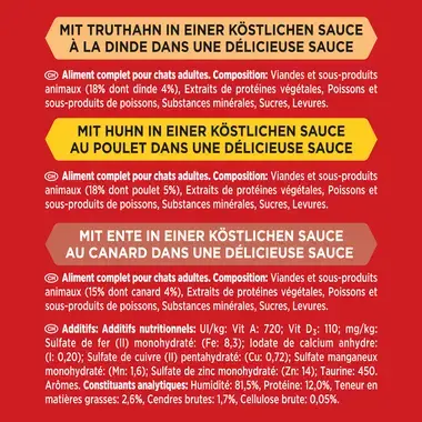 PURINA Gourmet Mon Petit Intense au Canard, au Poulet, à la Dinde