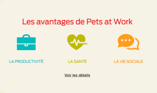 Les avantages de Pets at Work